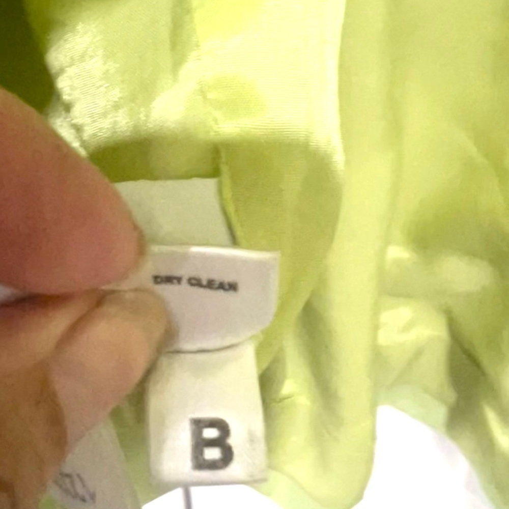 Ann Taylor loft pea coat green lime water resistant material petite - Picture 9 of 12
